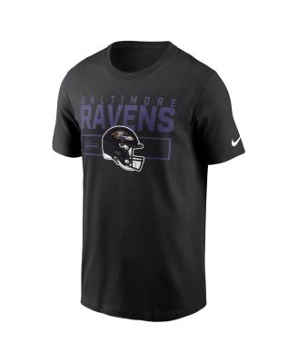 Men's Black Baltimore Ravens Primetime Helmet Essential T-Shirt