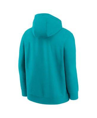 Men's Aqua Miami Dolphins Busted Play Club Fleece Pullover Hoodie