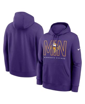 Nike - Men's Purple Minnesota Vikings Busted Play Club Fleece Pullover Hoodie