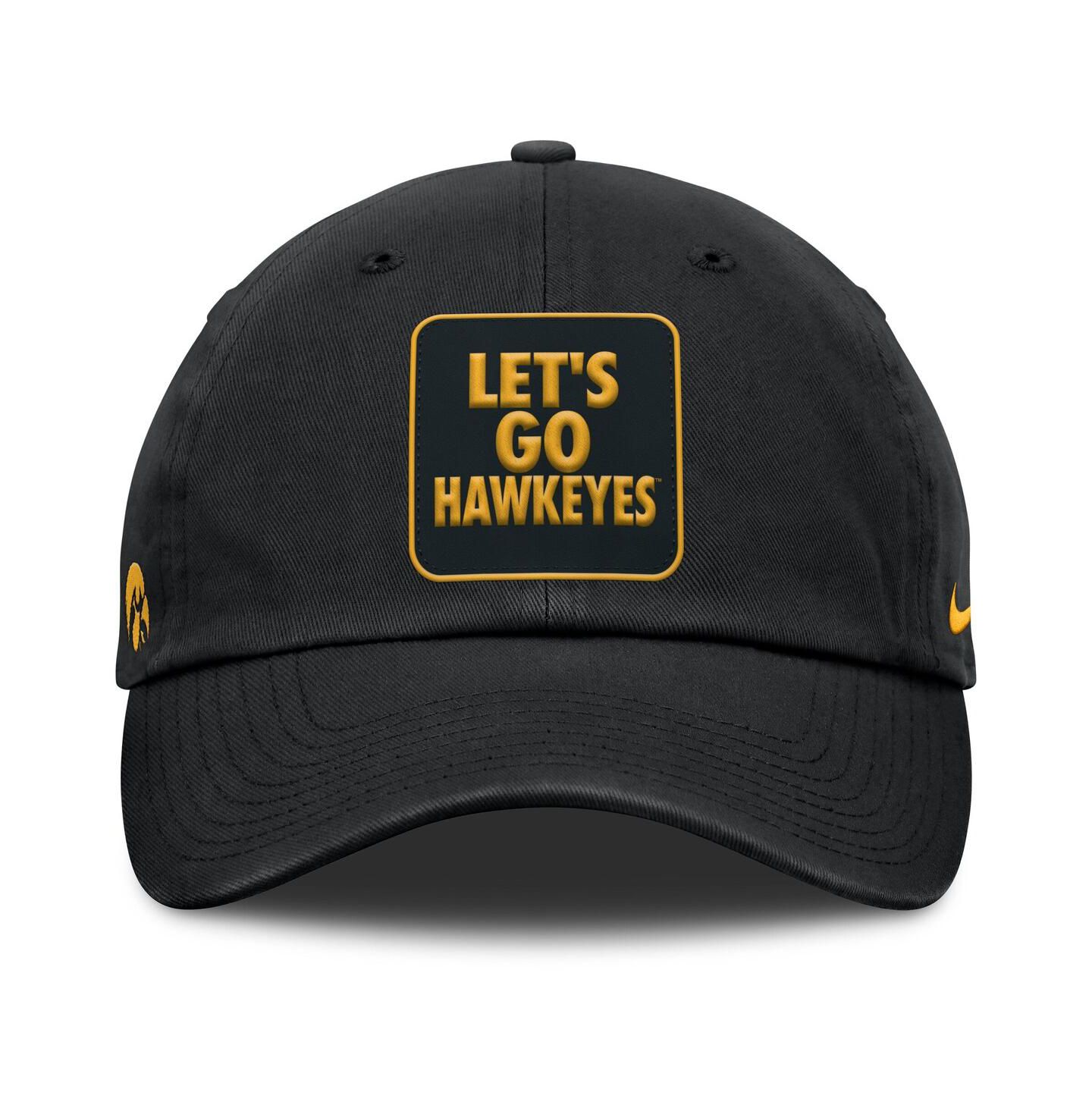 Мужская кепка Nike Black Iowa Hawkeyes Local Club Adjustable Hat — фото 2