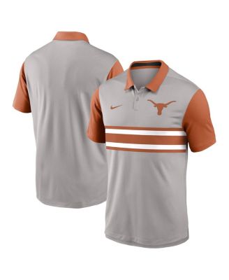 Nike - Men's Gray/Texas Orange Texas Longhorns Vapor Performance Polo Shirt