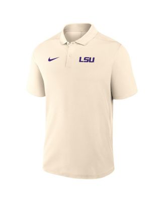 Men's Tan LSU Tigers Primary Logo Victory Performance Polo Shirt