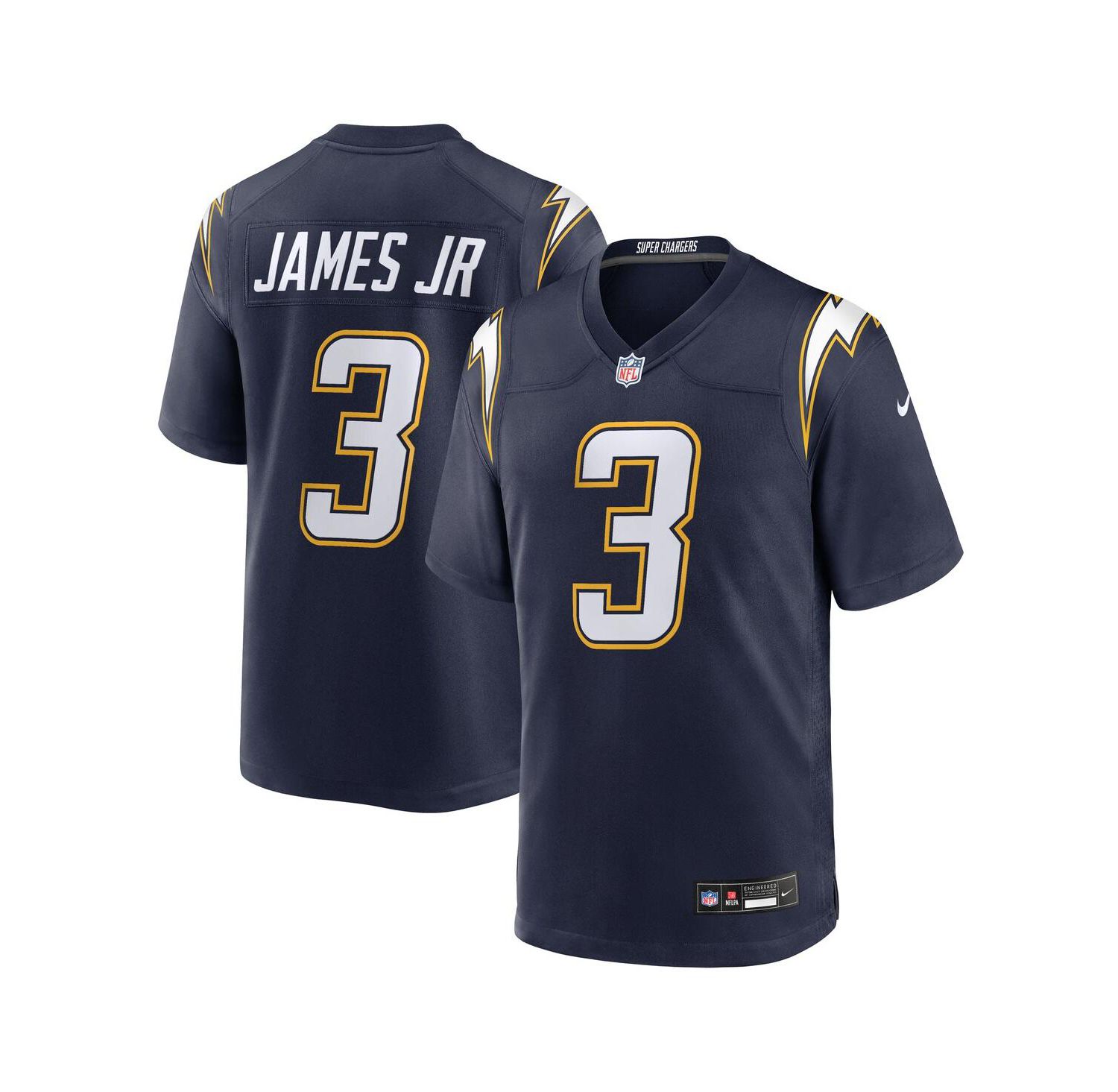 Men's Derwin James Jr. Navy Los Angeles Chargers Alternate Super Chargers Game Jersey