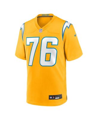 Men's Joe Alt Gold Los Angeles Chargers Alternate Charger Power Game Player Jersey