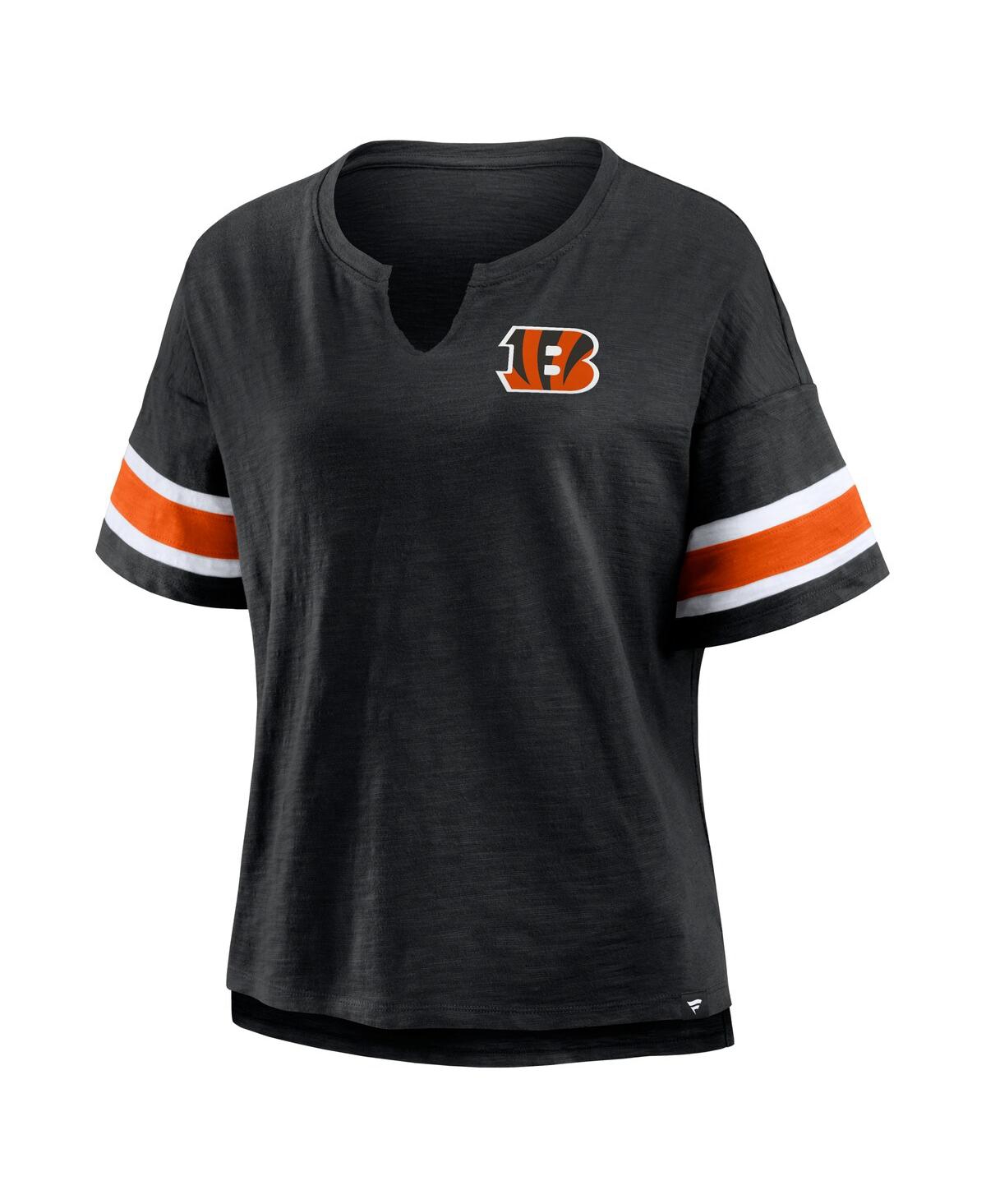 Fanatics Women's Black Cincinnati Bengals Redzone Curl Route T-shirt In Black