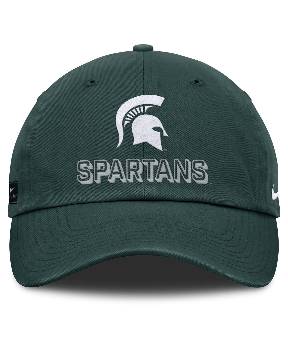 Nike Men's Green Michigan State Spartans 2025 On-field Club Adjustable Hat In Green
