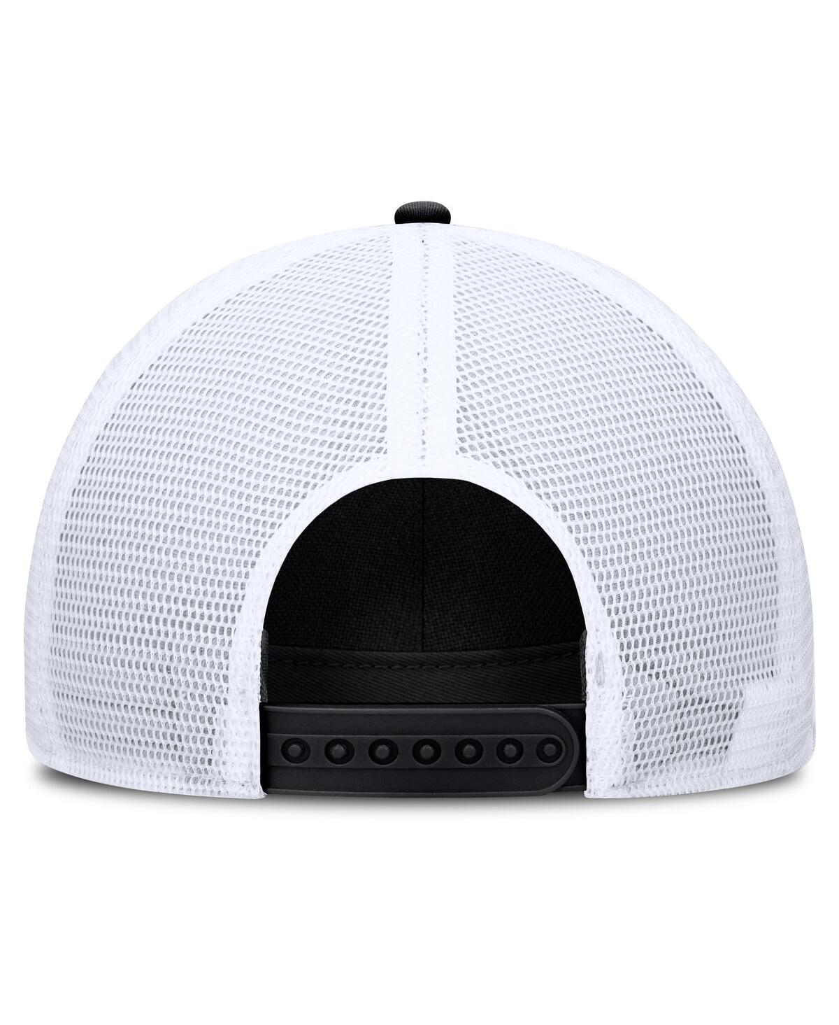 Nike Men's Black/white Ohio State Buckeyes 2025 On-field Rise Engineered Trucker Adjustable Hat In Multi