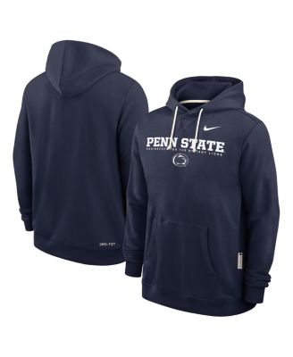 Nike - Men's Navy Penn State Nittany Lions 2025 Sideline Performance Pullover Hoodie