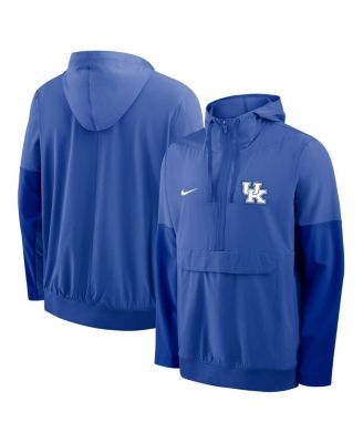 Nike - Men's Royal Kentucky Wildcats Anorak Half-Zip Hoodie Jacket