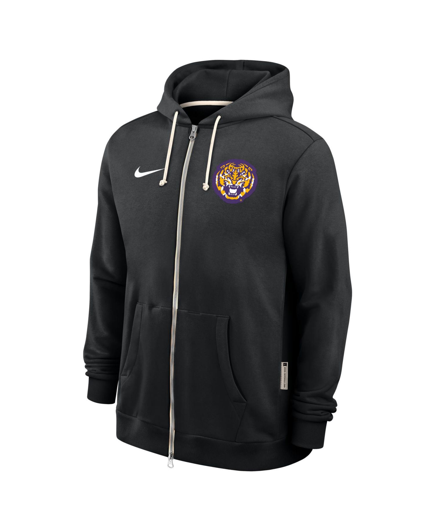 Men's Black LSU Tigers 2025 Sideline Performance Full-Zip Hoodie