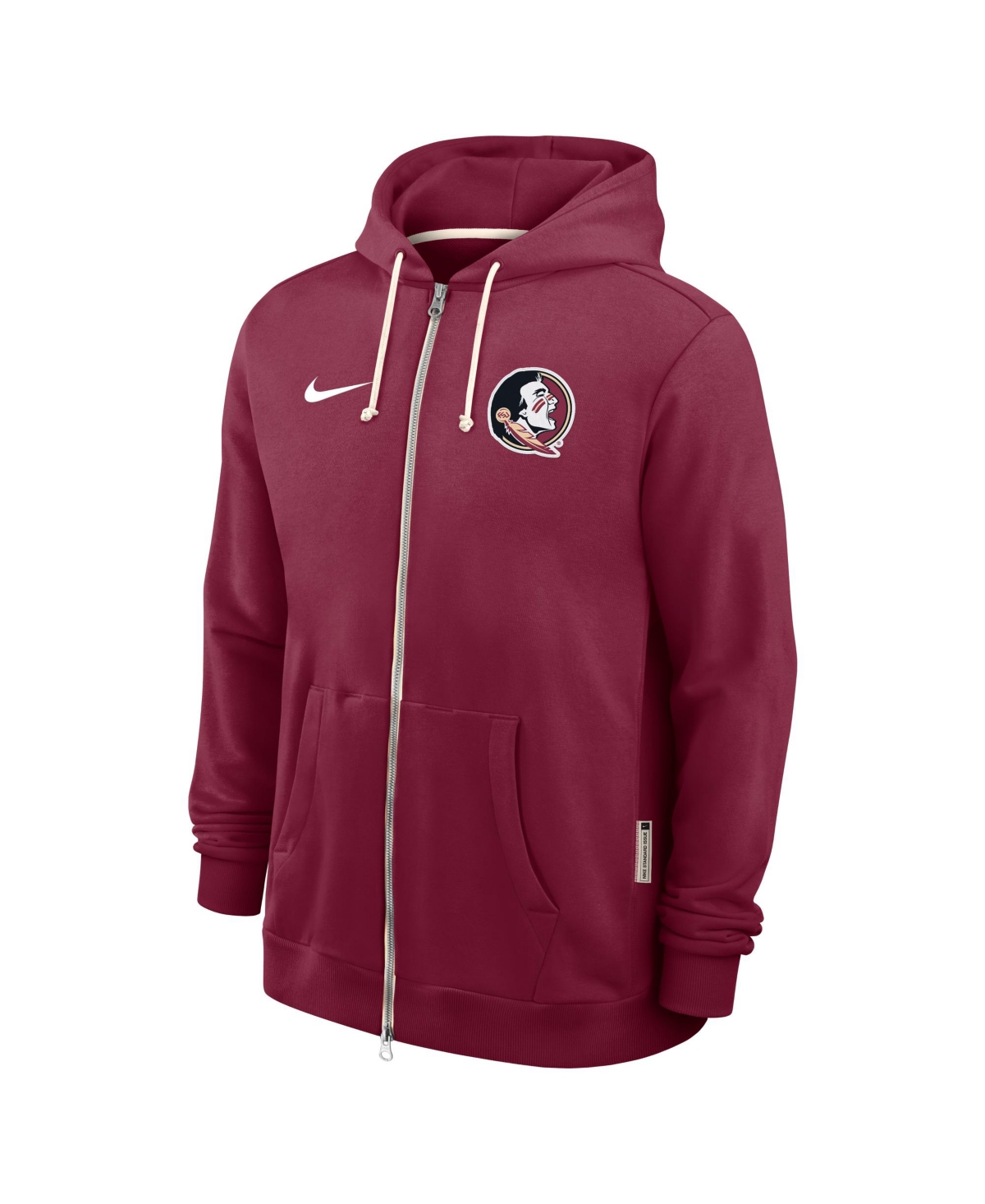Nike Florida State Sideline  Men's Dri-fit College Full-zip Hoodie In Burgundy