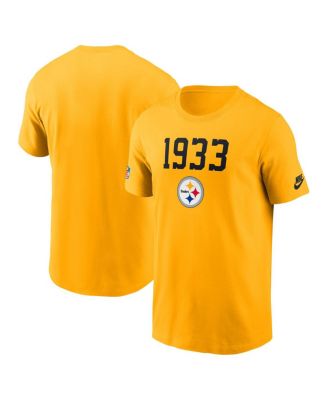 Nike - Men's Gold Pittsburgh Steelers 1933 Alt Pack Onside Conversion Performance T-Shirt