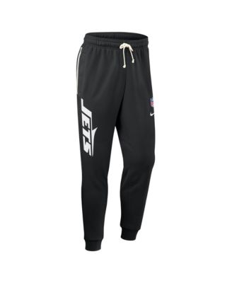 Men's Black New York Jets Sideline Ground Game Performance Taper Pants