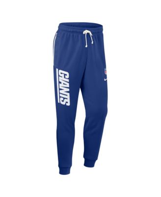 Men's Royal New York Giants Sideline Ground Game Performance Taper Pants