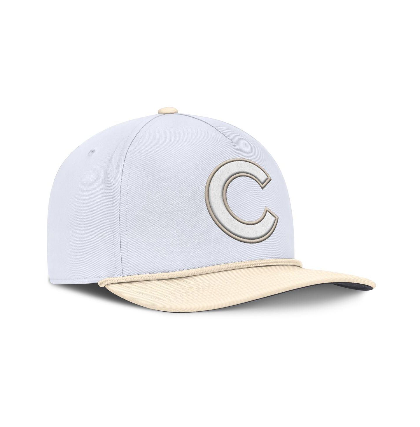 Мужская кепка Nike White/Cream Chicago Cubs Pro Performance Snapback Hat — фото 2