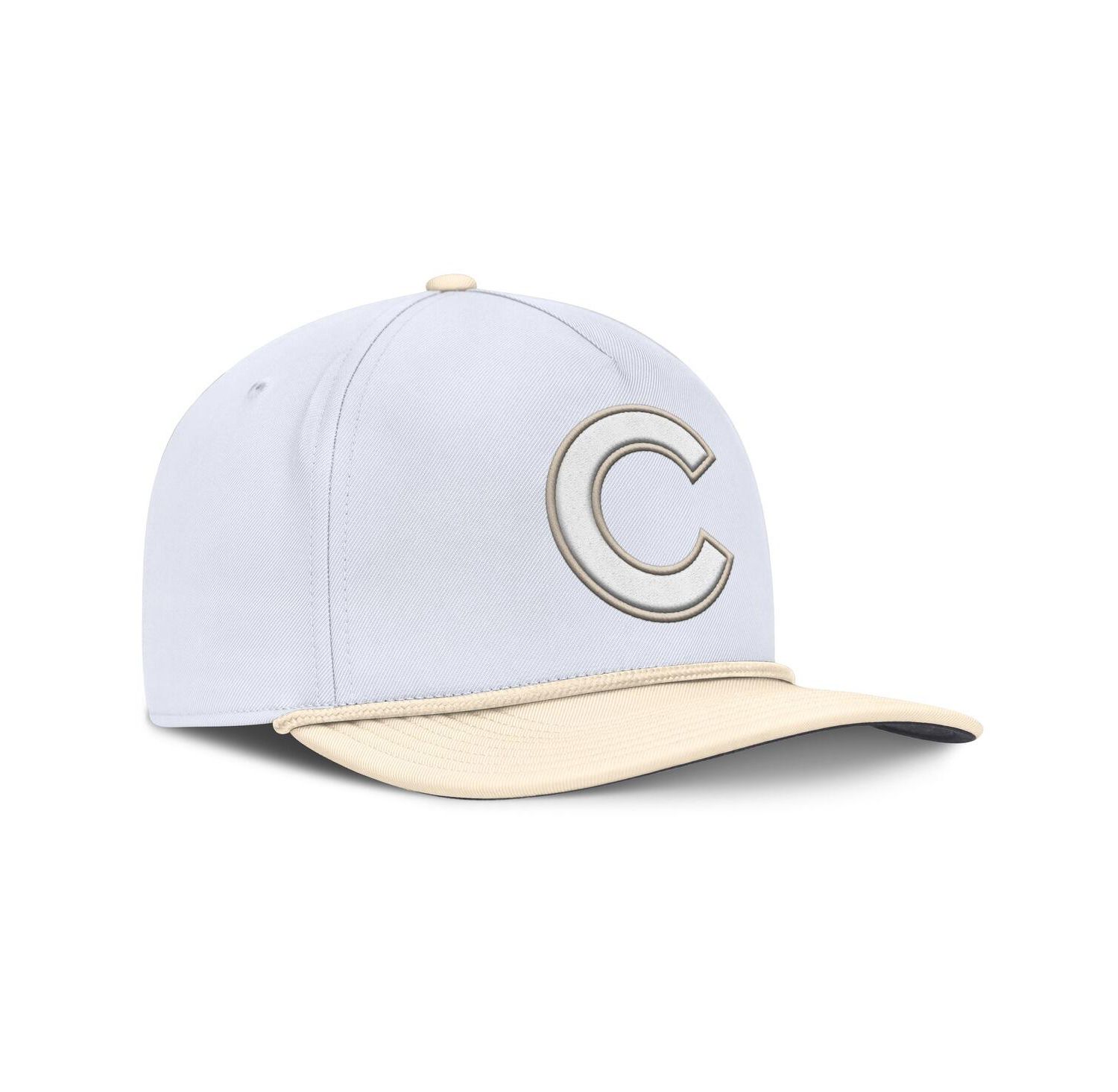 Men's White/Cream Chicago Cubs Pro Performance Snapback Hat