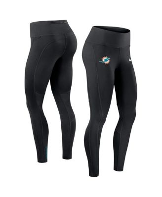 Nike - Women's Black Miami Dolphins Primetime Epic Fast Performance Leggings