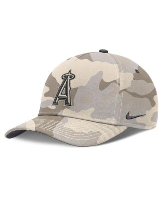 Nike - Men's Natural Los Angeles Angels Camo Pack Rise Adjustable Hat