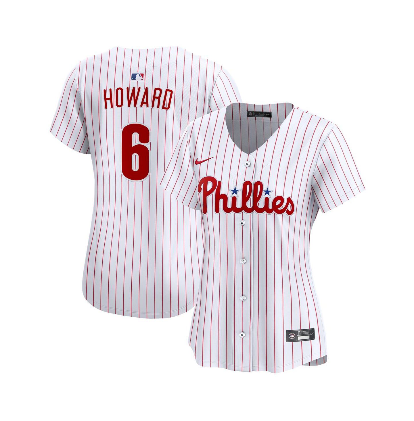 Женский топ Nike Ryan Howard White Philadelphia Phillies Limited Jersey — фото 1