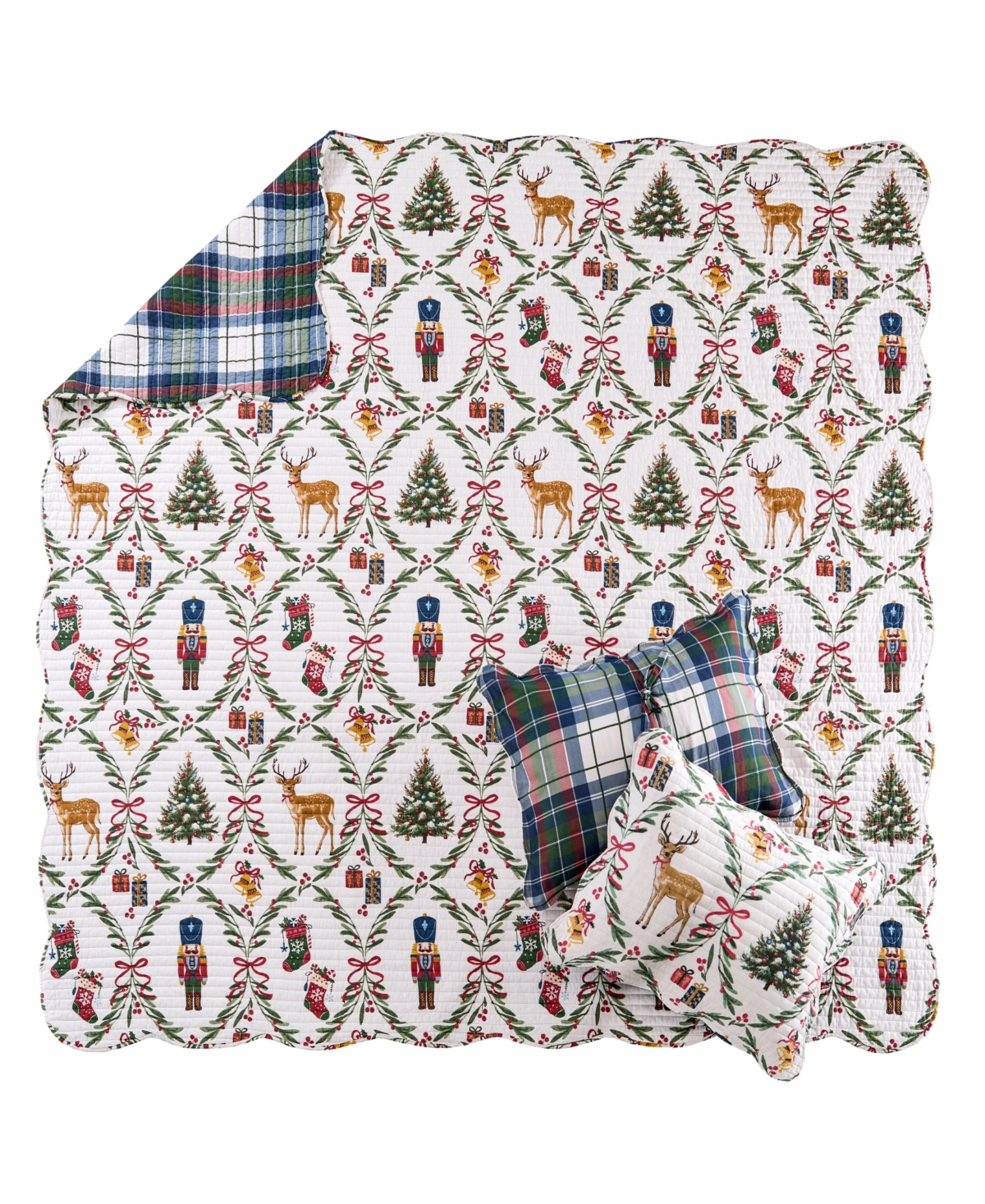 Levtex Home Festive Nutcrackers Reversible 3-pc. Quilt Set, King/california King In Multi