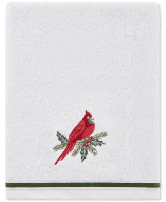Holiday Cardinal Turkish Cotton 2-Pc. Hand Towel Set, 16" x 28"