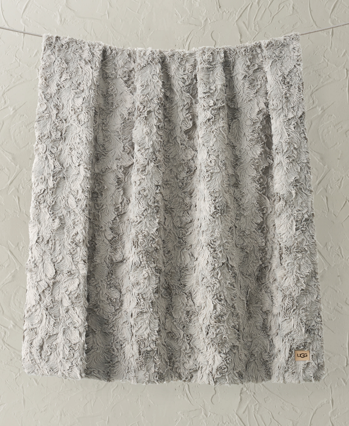 Ugg Adalee Faux Fur Throw, 50" X 70" In Gray