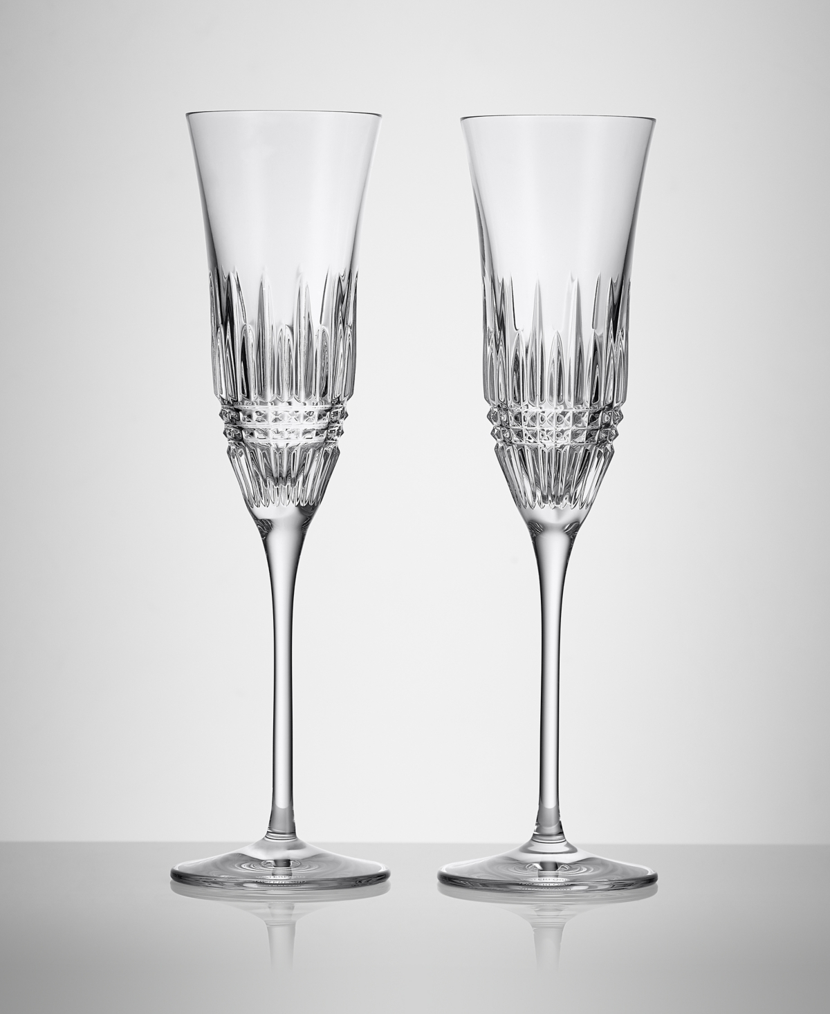 Waterford Lismore Diamond Essence Flute 8oz, Set of 2