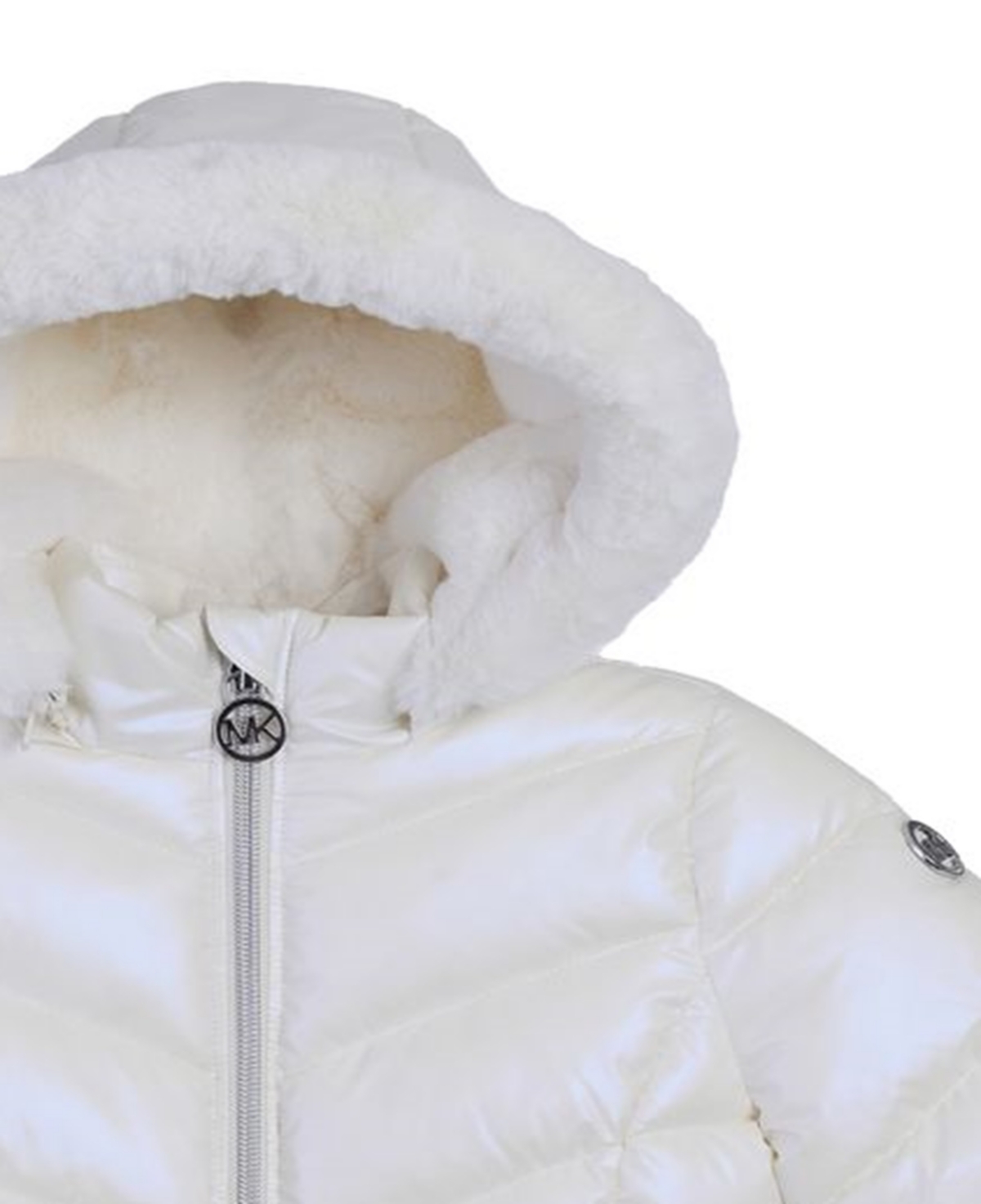 Michael Kors Baby Girls Stadium Novelty Jacket In White