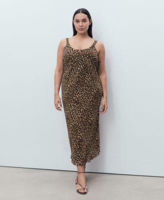 Women's Animal-Print Midi-Dress