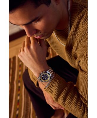 Men's Promaster Navihawk Chronograph Silver-Tone Stainless Steel Bracelet Watch 40mm