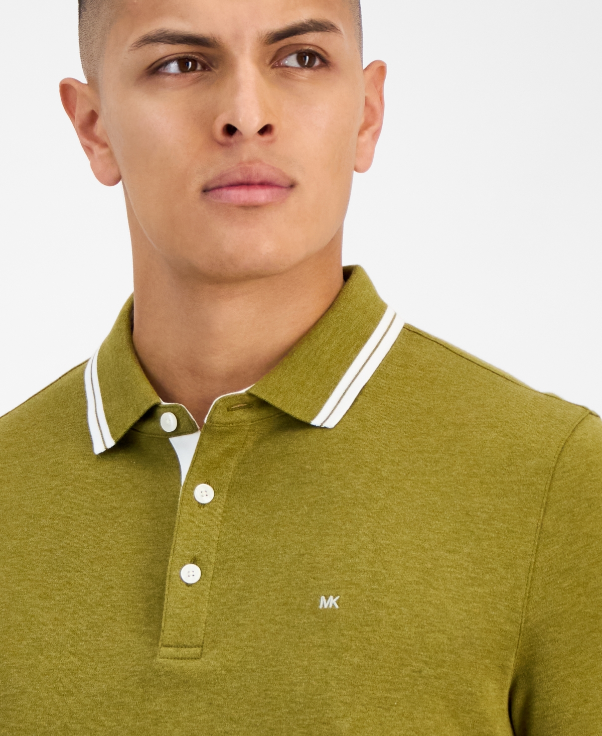 Michael Kors Men's Greenwich Polo Shirt In Green