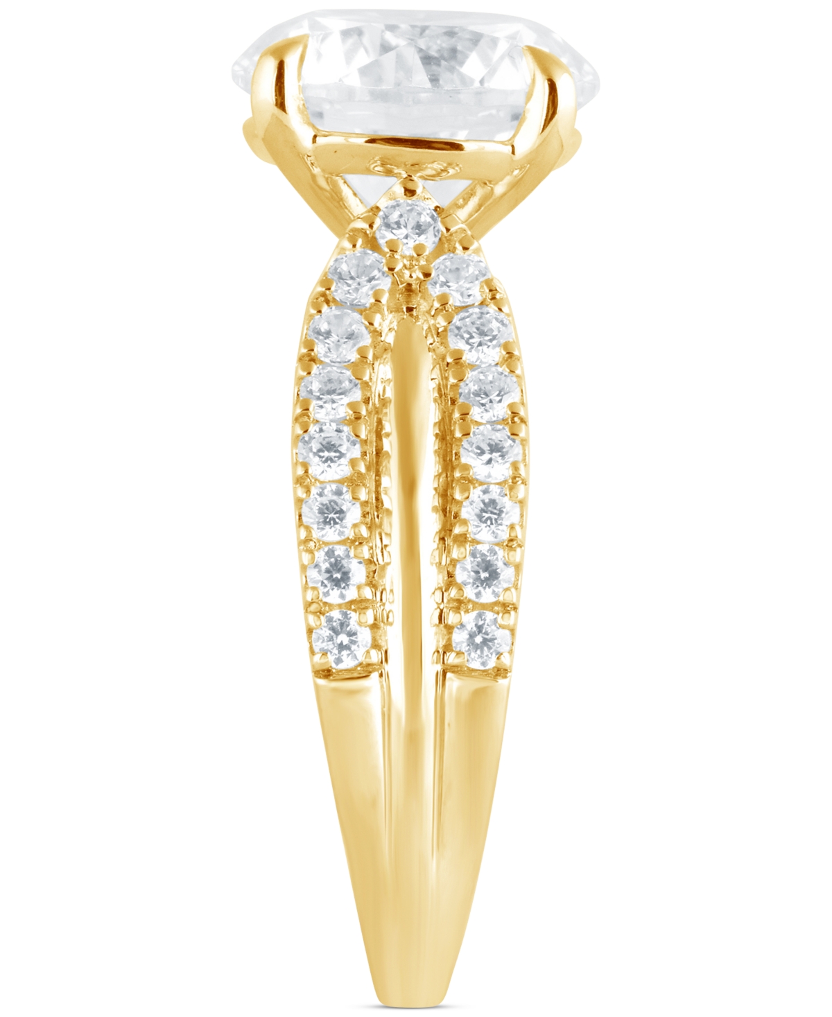 Badgley Mischka Certified Lab Grown Diamond Engagement Ring (4 Ct. T.w.) In 14k Gold In Gold