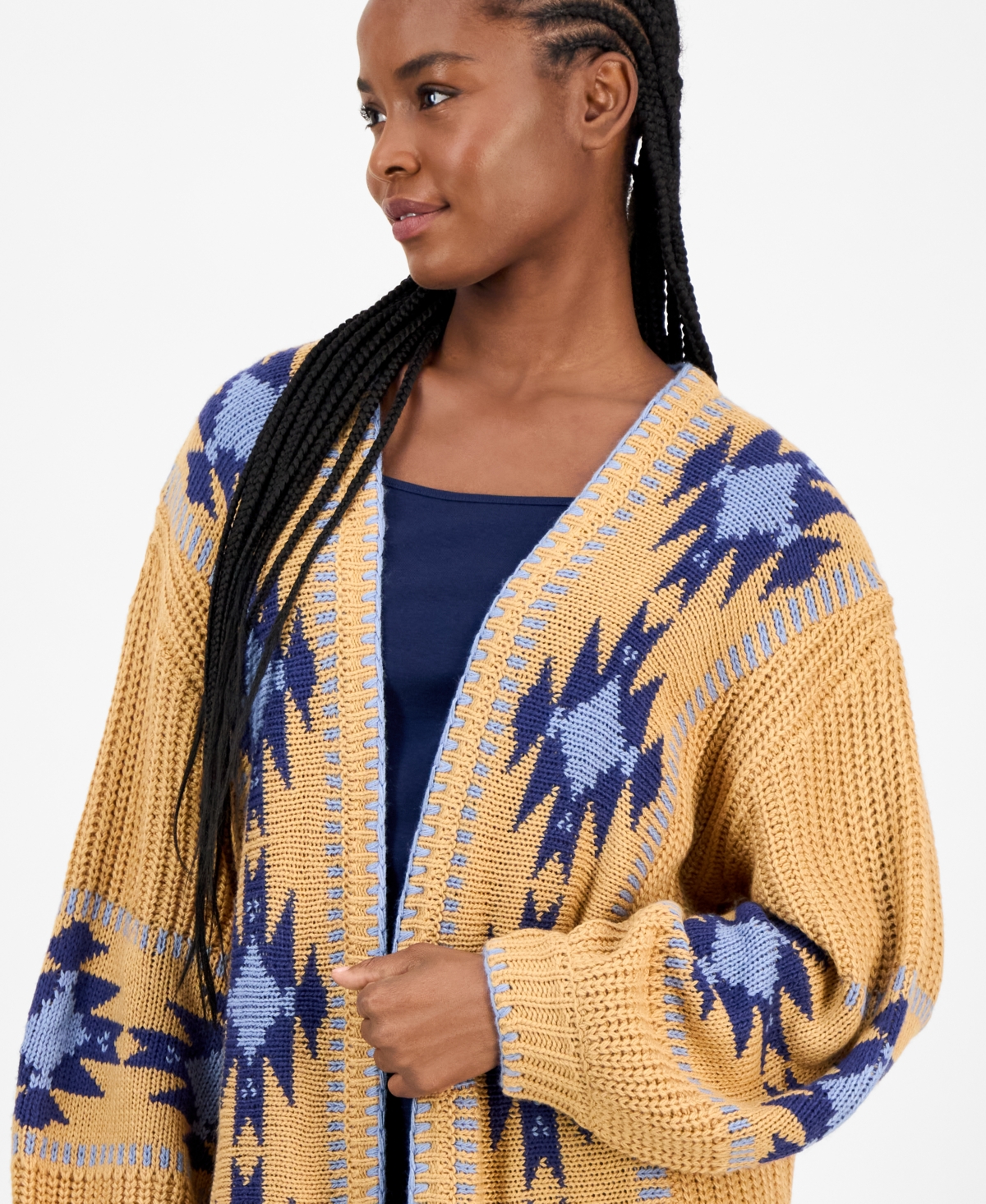 Driftwood Women's Aztec Long Cardigan In Multi