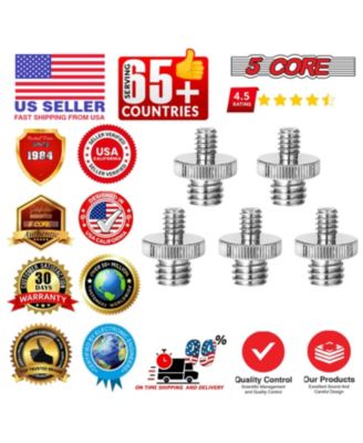 3/8 to 1/4 Adapter 5Pcs Camera Mount Durable Tripod Screw Adapter for DSLR Monopod Microphone - 1/4M-3/8M Camera Screw 5Pcs