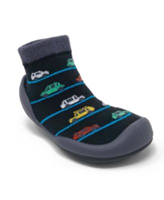 Baby Boys First Walk Sock Shoes Broom Broom