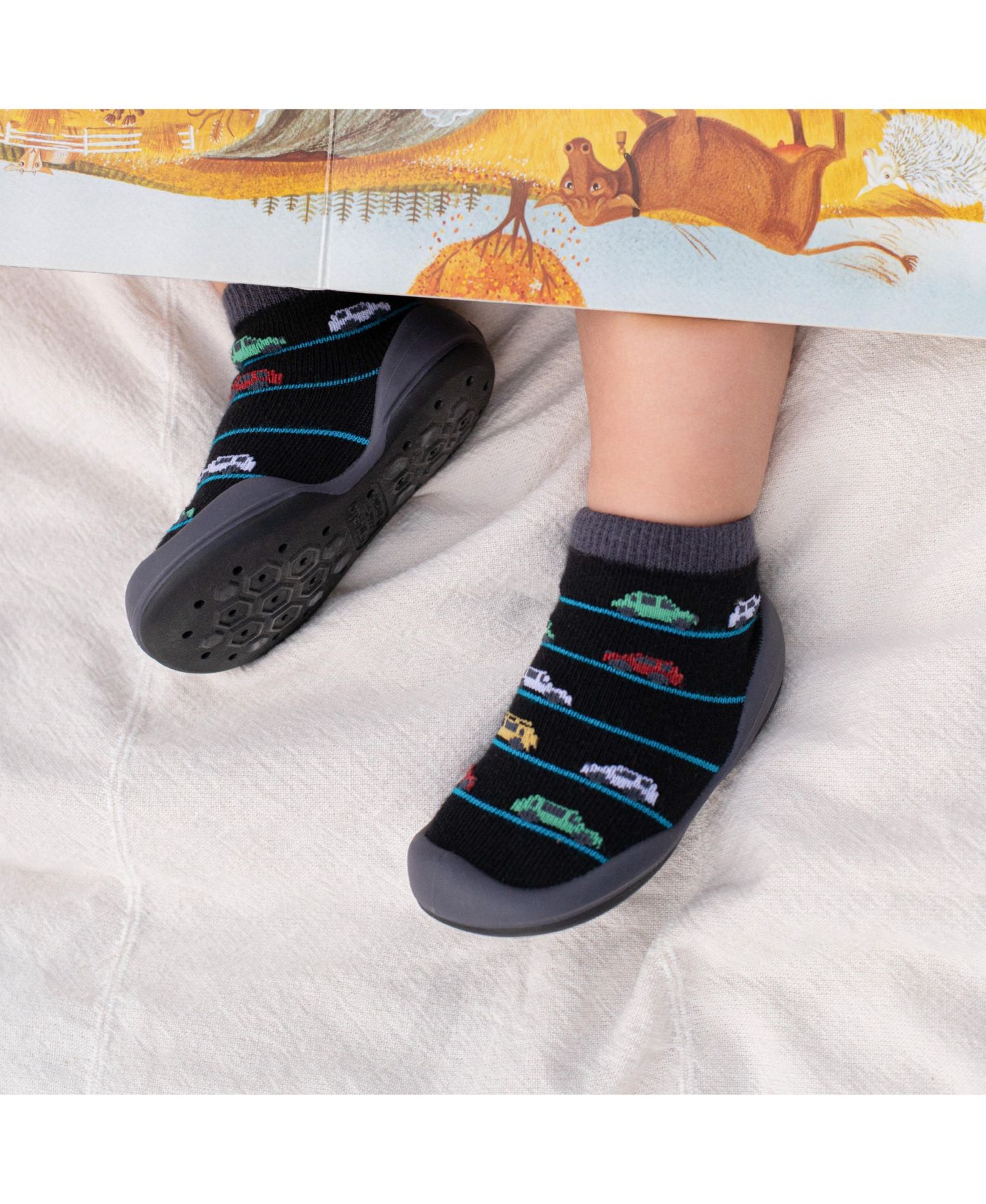 Обувь Komuello First Walk Sock Shoes Broom Broom для мальчиков-малышей — фото 10