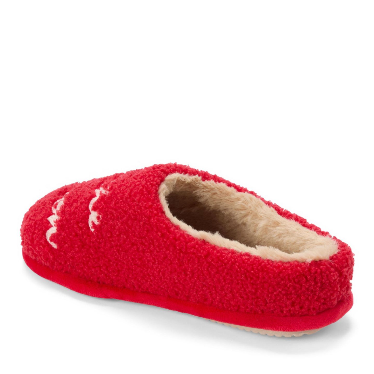 Женские сабо Dearfoams Holiday Novelty Snowflake Clog Slipper, цвет: Кирпичный — фото 4