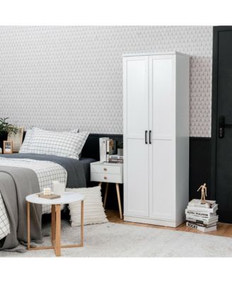 70'' Storage Cabinet Freestanding Pantry Cabinet w/2 Doors & 5 Shelves