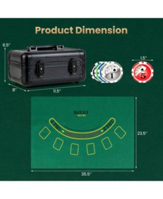 Texas Hold'em Poker Chip Set with 300 Pieces