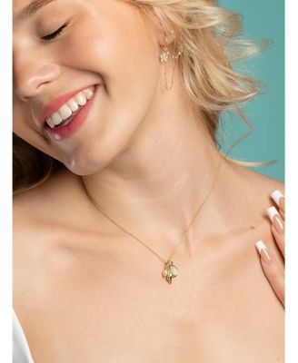 Gold Charm Necklace - Ocean