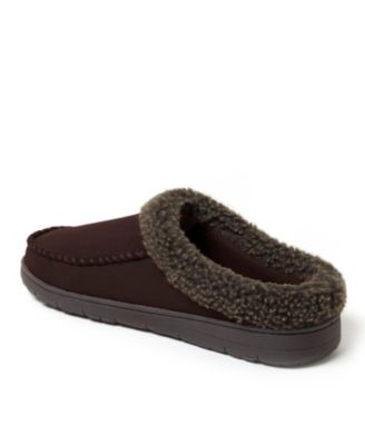 Men's Brendan Microsuede Moccasin Toe Clog Slipper