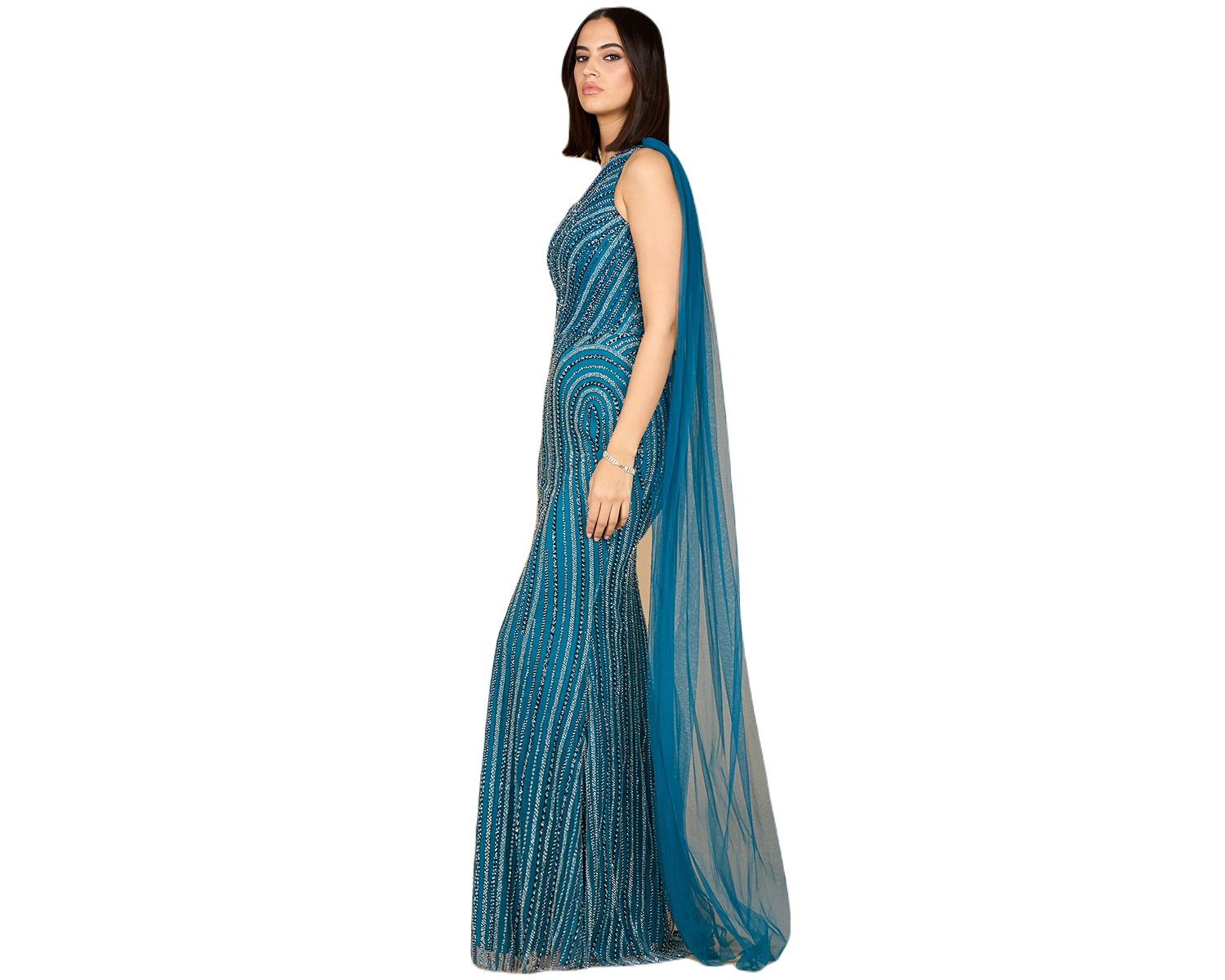 Women's One Shoulder Fitted Gown