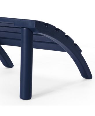 Outdoor Patio HDPE Adirondack Ottoman Footrest
