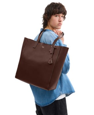 Natural Grain Leather Broadway Tote Bag