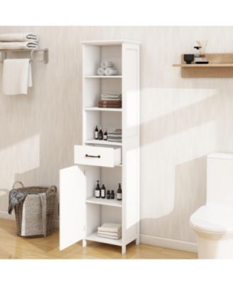 CASAINC 65"H MDF Drawer and Door Compact Floor Cabinet