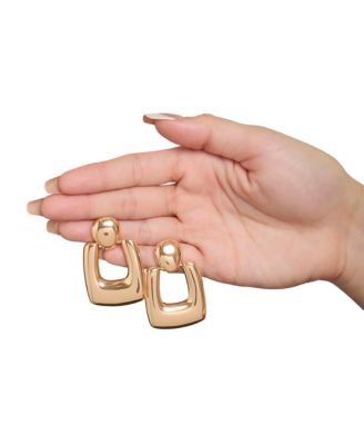 Retro Rectangle Drop Earrings