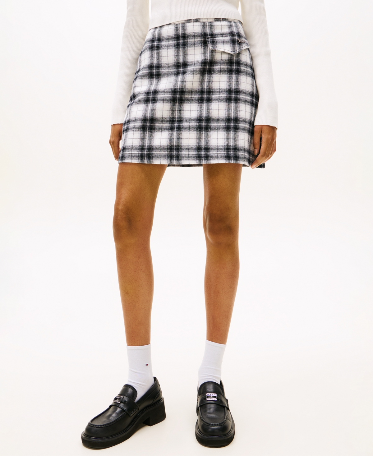 Tommy Jeans Women's Mini A-line Skirt In Black