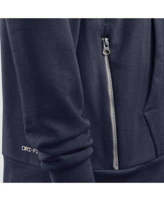 Women's Navy Green Bay Packers The 1923 Classic Sideline Dri-FIT Pullover Hoodie