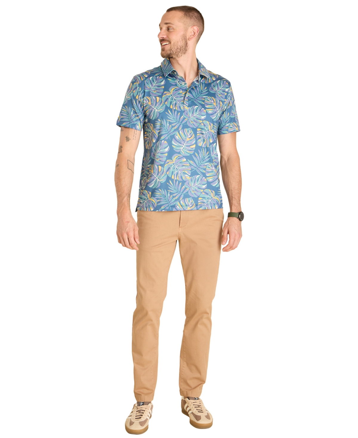 Chubbies Men's Theâ In The Lounge Chair Performance Polo Shirt In Blue