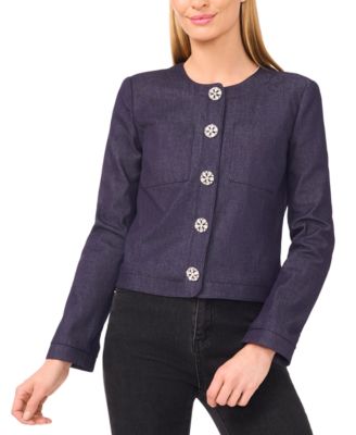 Women's Patch Pocket Long Sleeve Jacket